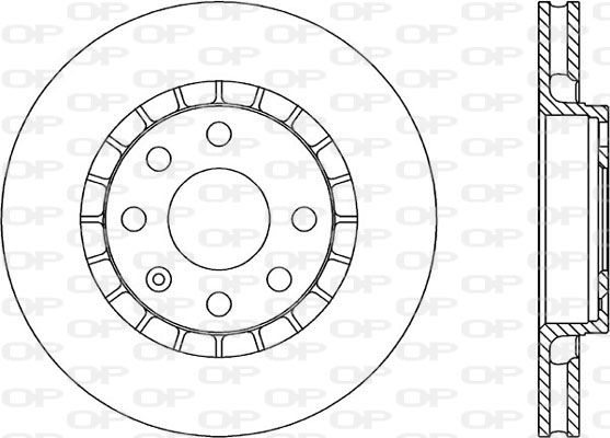 OPEN PARTS Тормозной диск BDA1412.20